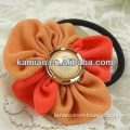 2014 girls hair band flower elastic hair band elastic velcro waist band